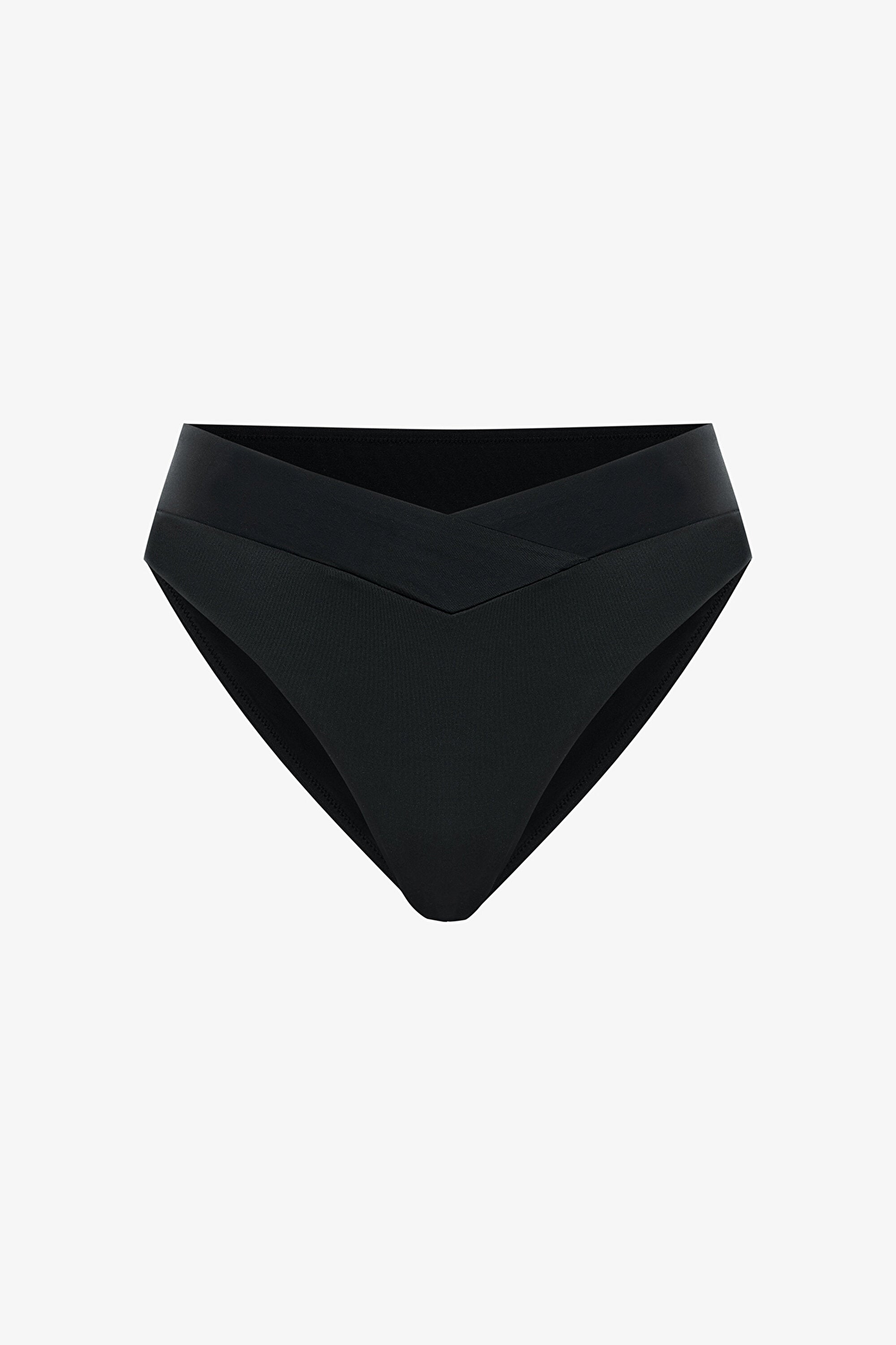 Black V Cut Bikini Bottom