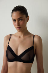 Essentials Underwire Tulle Cupless Bra
