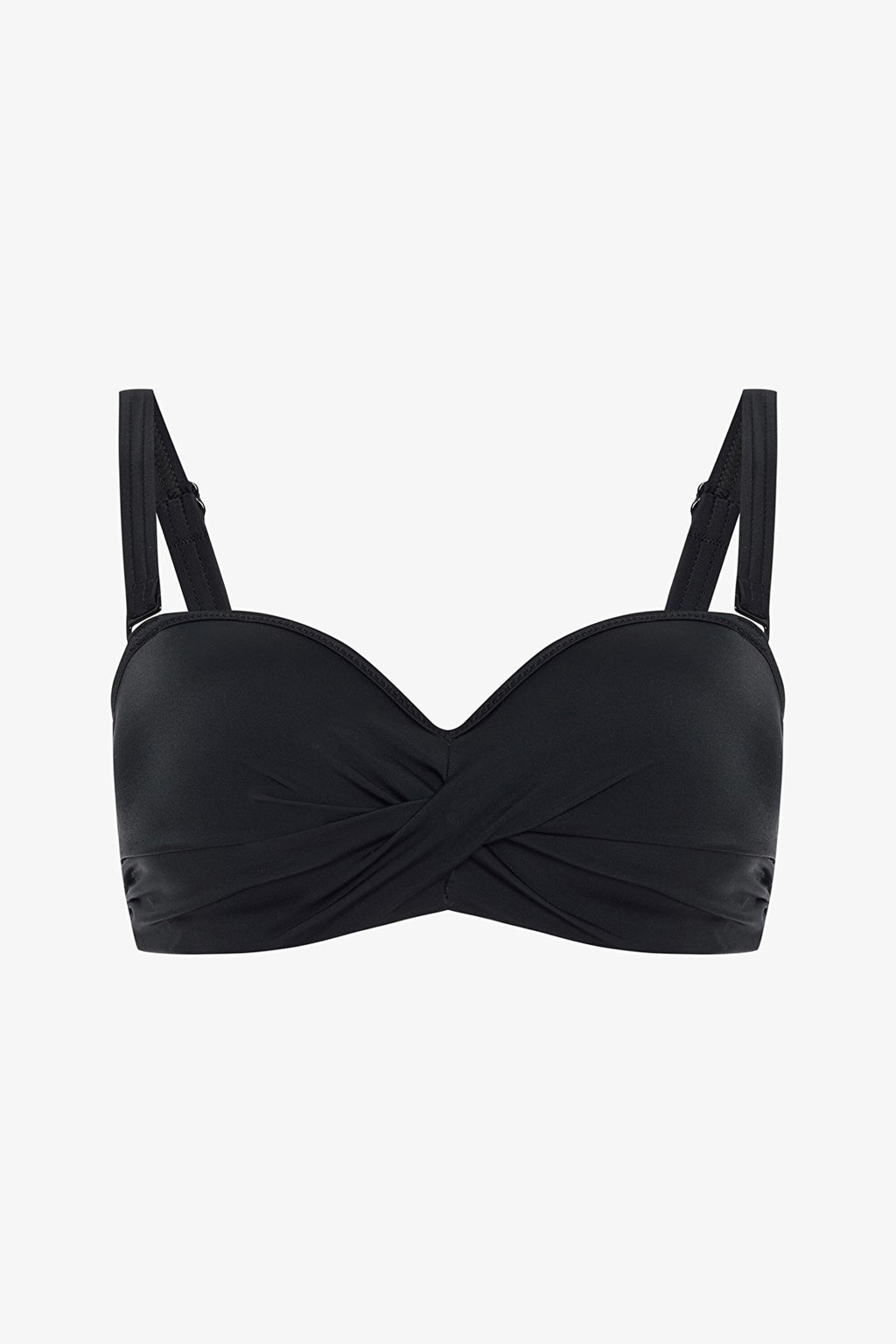 Black Beauty Underwire Balconette Bikini Top