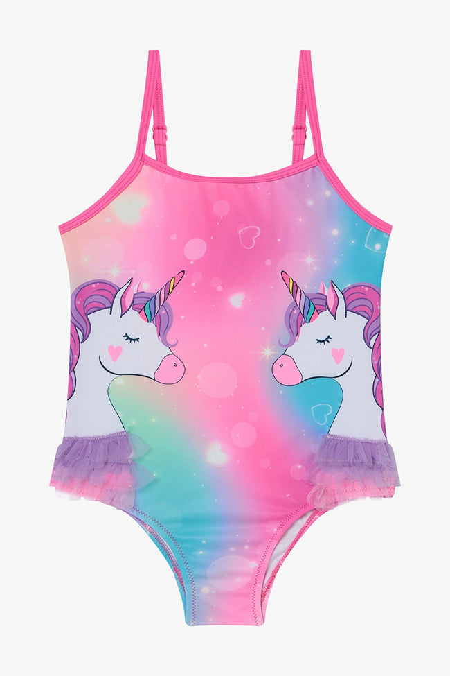 Girls Sweet Unicorn Multi Colour Suit Hover Image