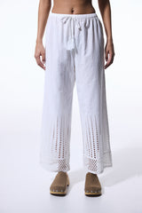 White Arlet Beach Pants