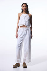 White Arlet Beach Pants