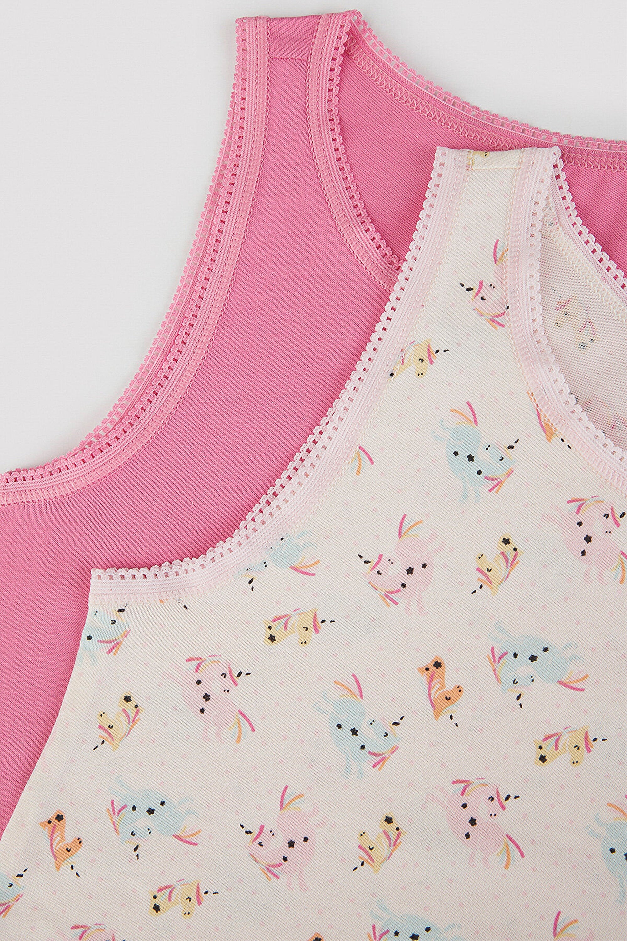 Girls Cute Unicorn 2 Pack Tank