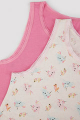 Girls Cute Unicorn 2 Pack Tank
