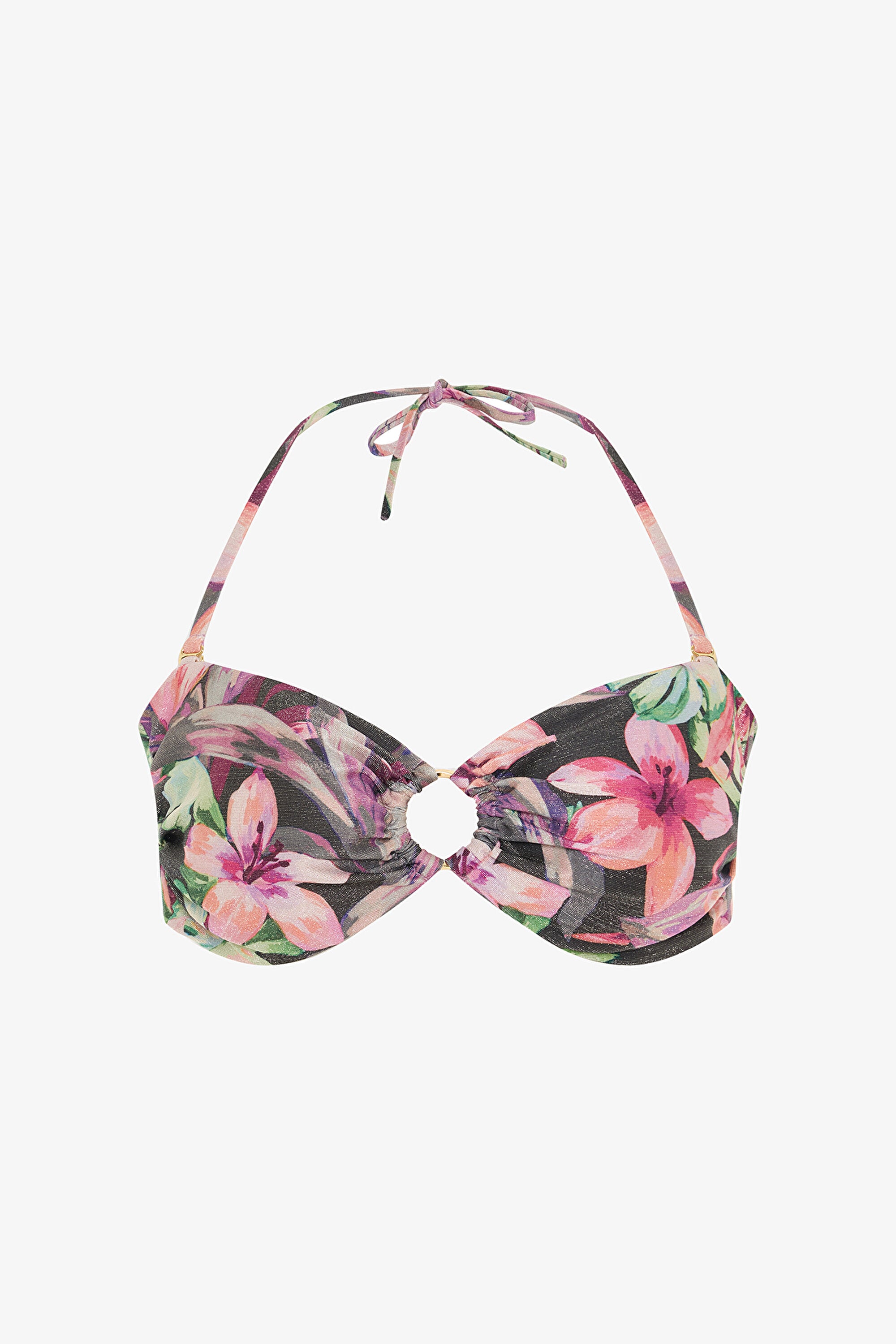 Briella Floral Strapless Bikini Top