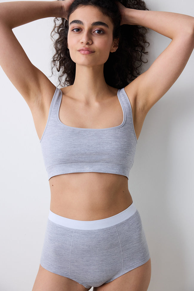 Reversible Seamless Multicolored Crop Top Main Image