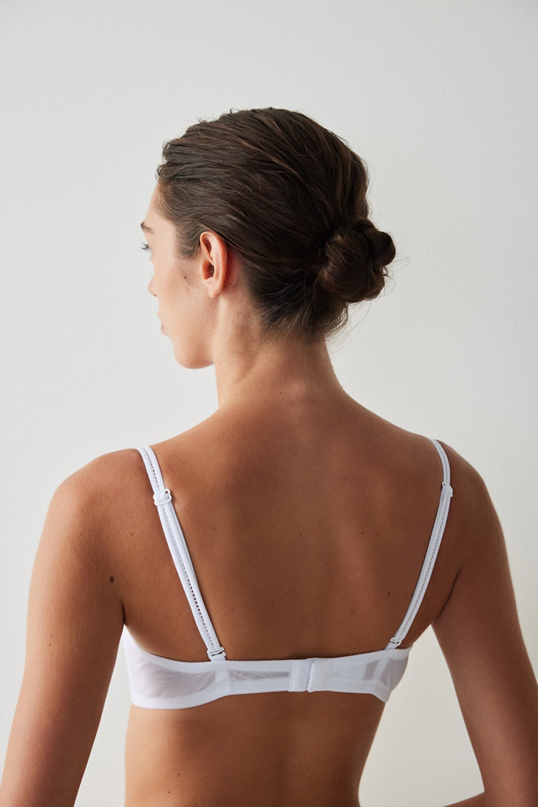 White Supported Pop Up Padded Bra