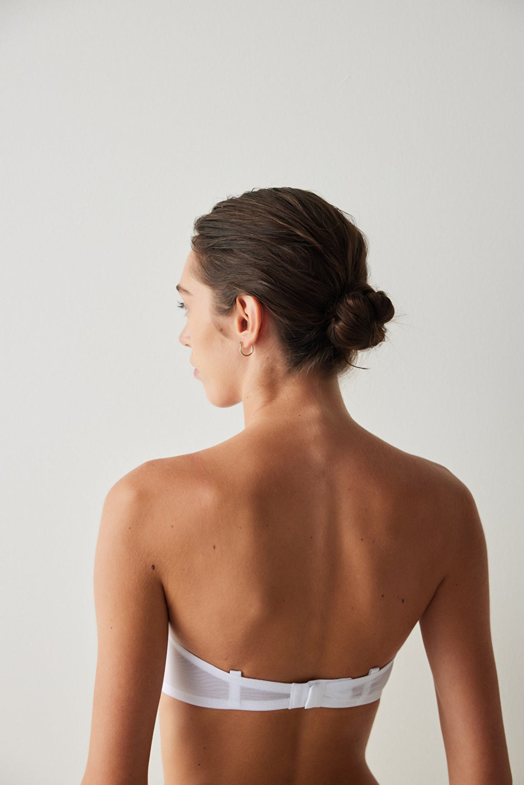 White Supported Pop Up Padded Bra