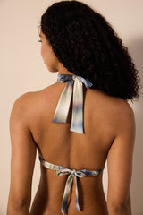 Dalia Triangle Knot Multi Color Bikini Top