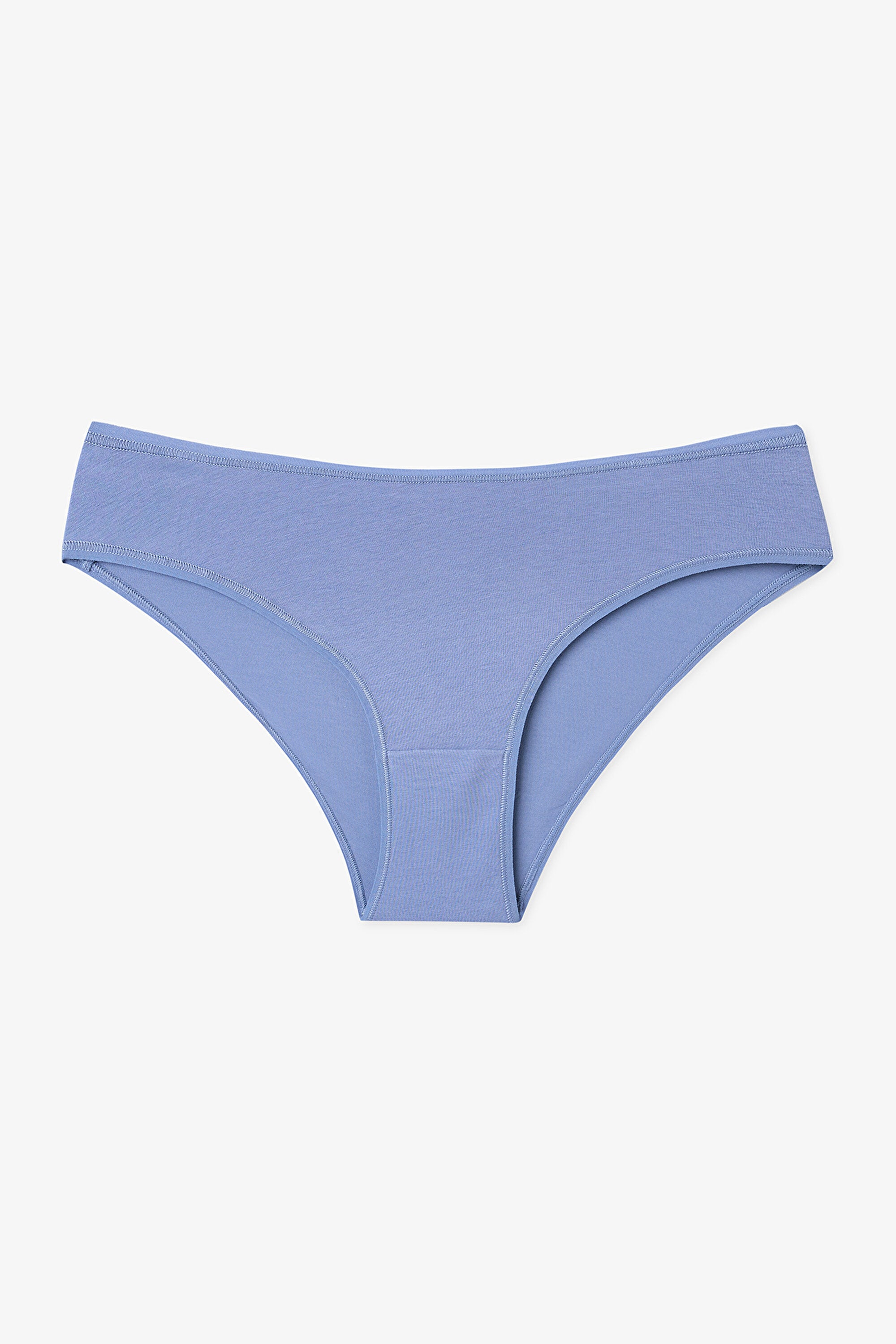 Blue Autumn Leaf Pattern Low Waist 3-Pack Briefs