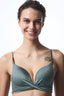 Khaki Silves Push Up Bikini Top