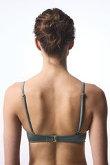 Khaki Silves Push Up Bikini Top