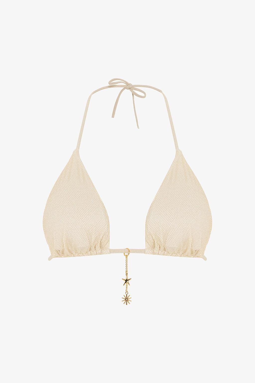 Ecru Jessi Triangle Bikini Top