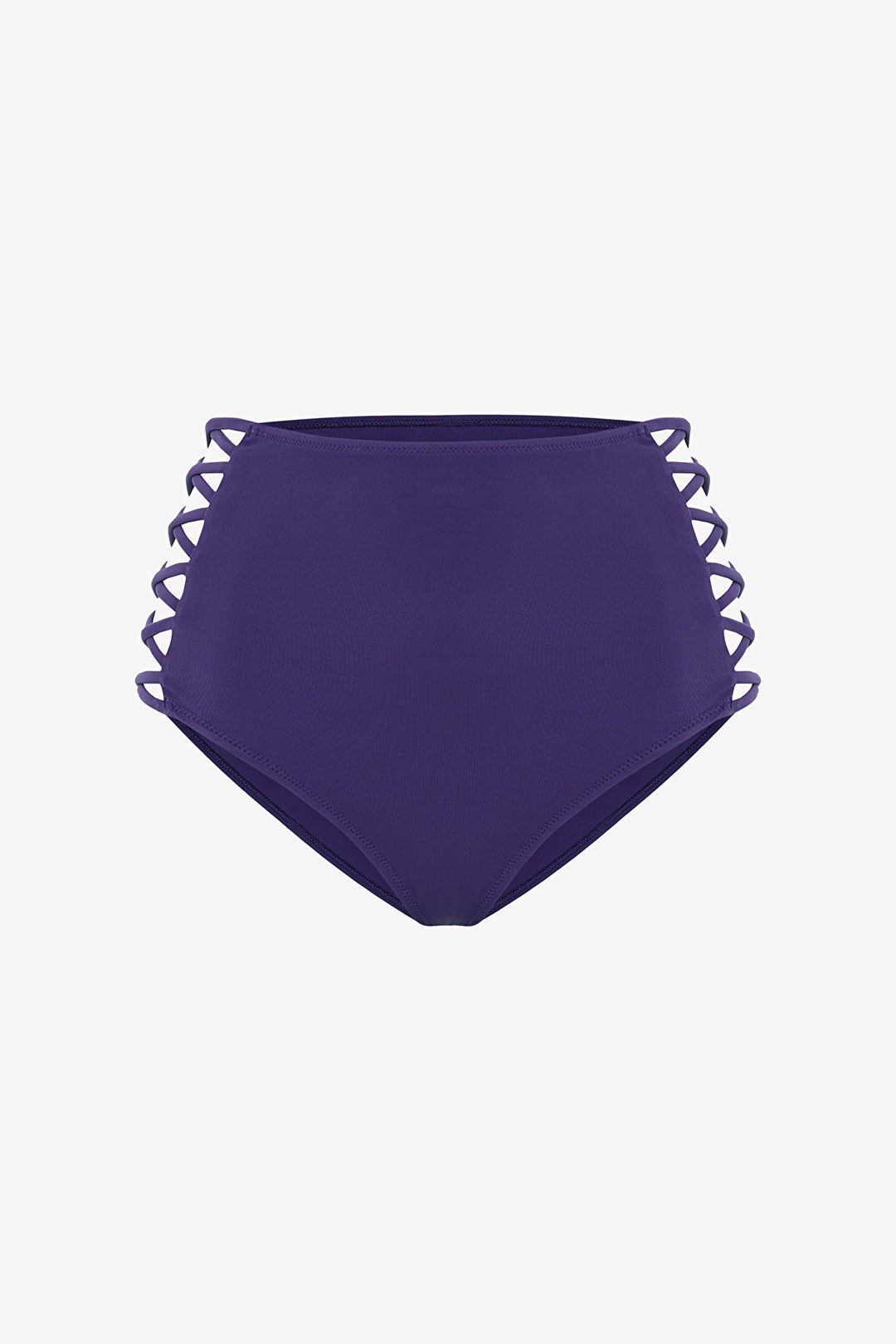 Navy Blue High Fashion High Waist Bikini Bottom