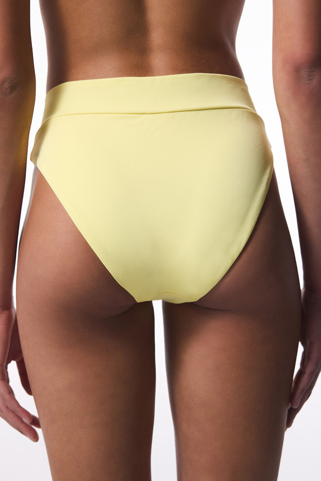 Yellow V-Cut Slip Bikini Bottom