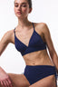 Navy Blue Bralet Bikini Top