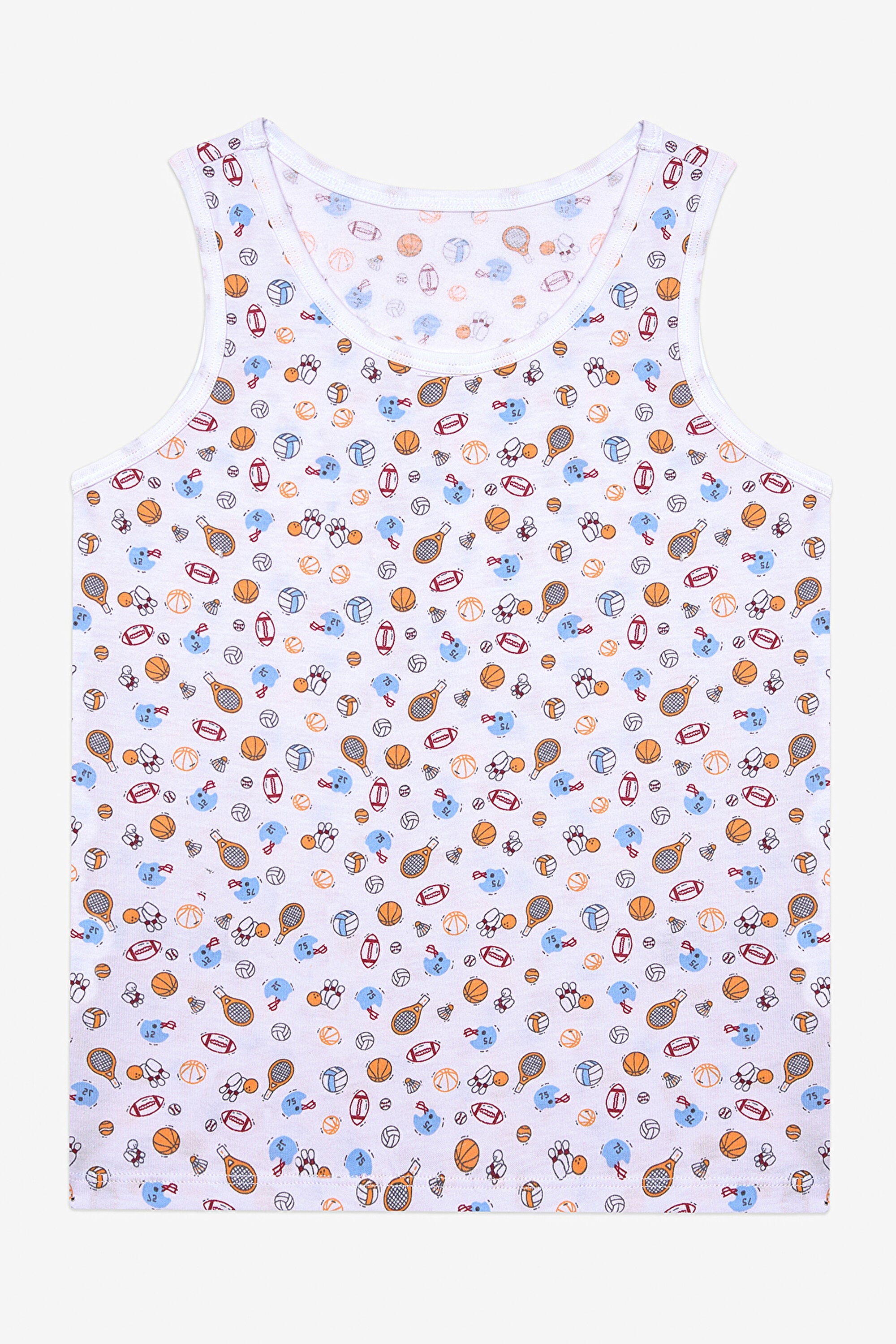 Boy Sporty 2-Pack Multicolored Undershirt