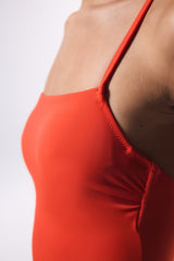 Coral Strapless Underwire Swimsuit