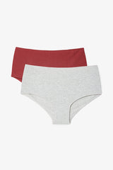 Multicolored Modal Ribbed Low Waist 2-Pack Boxers