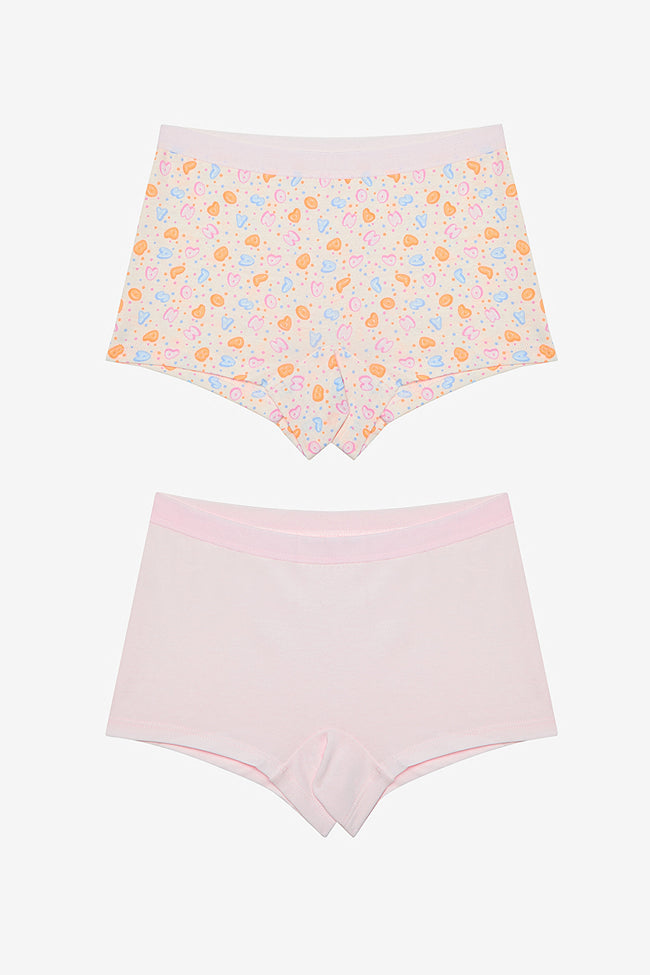 Girl Happy Balloons 2-Pack Multicolored Boxer Hover Image