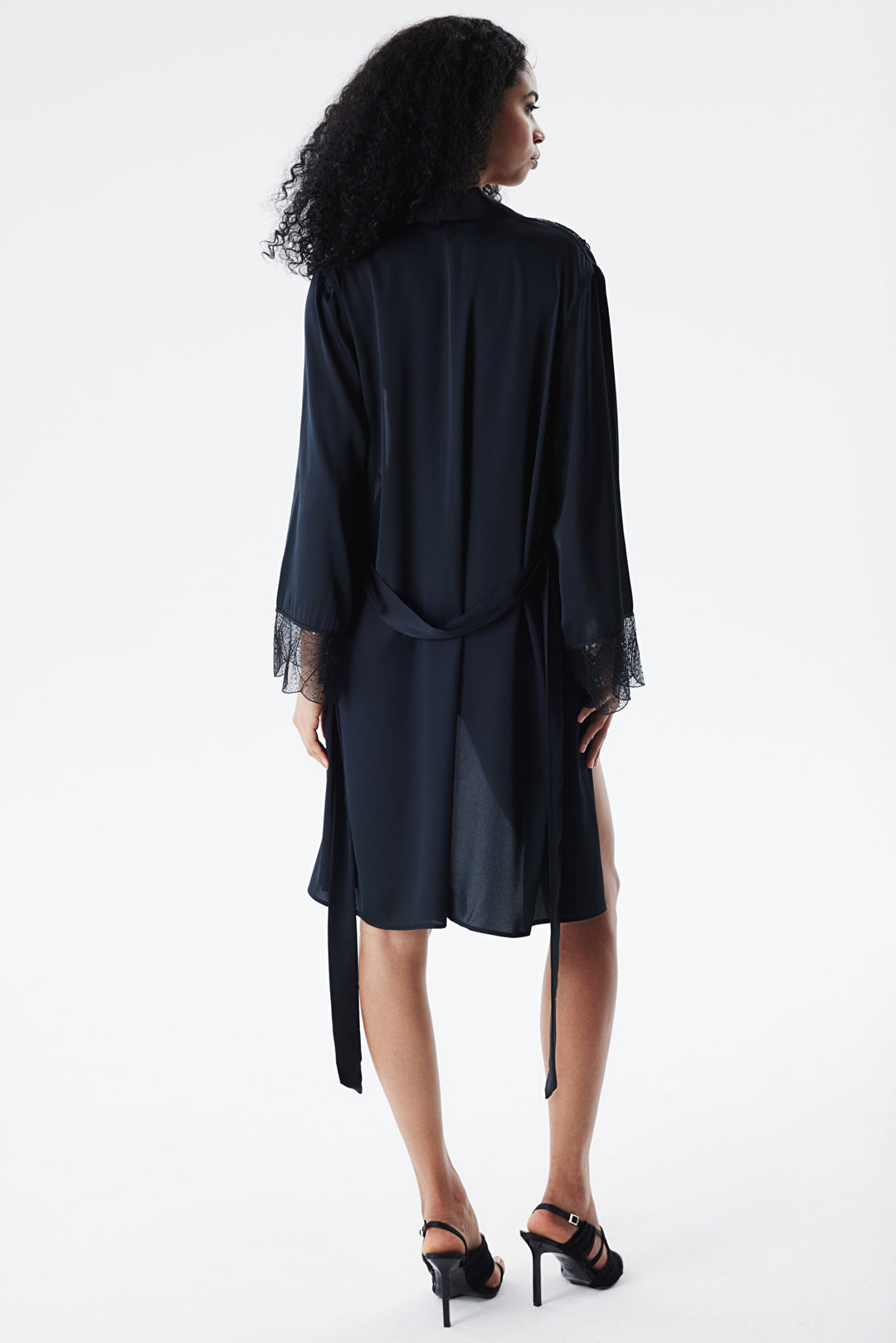 Hera Black Dressing Gown