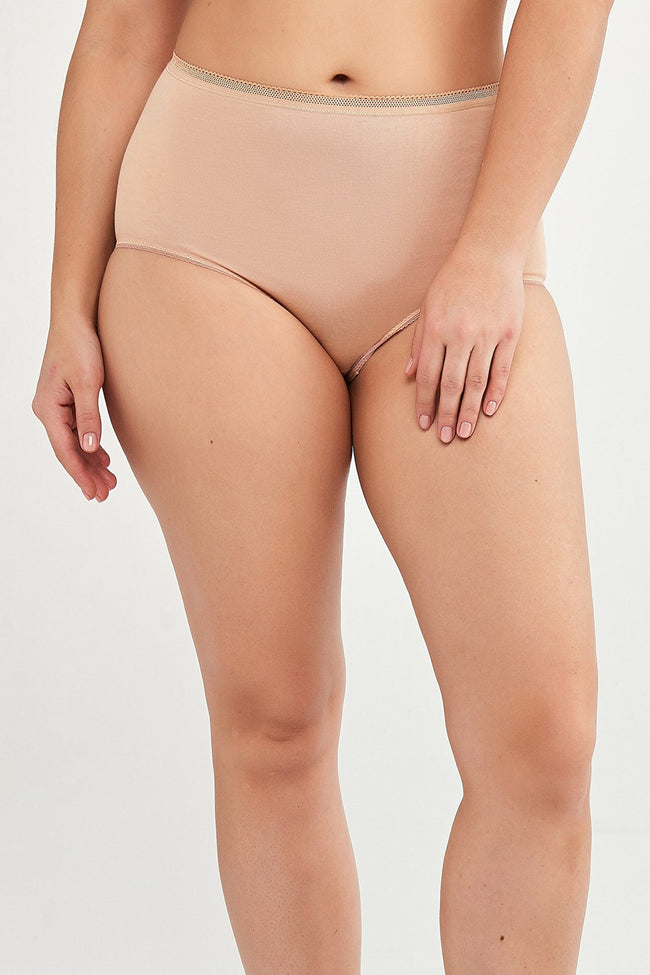 Maxi Black-Skin Cotton 2-Pack Slip Panties Main Image