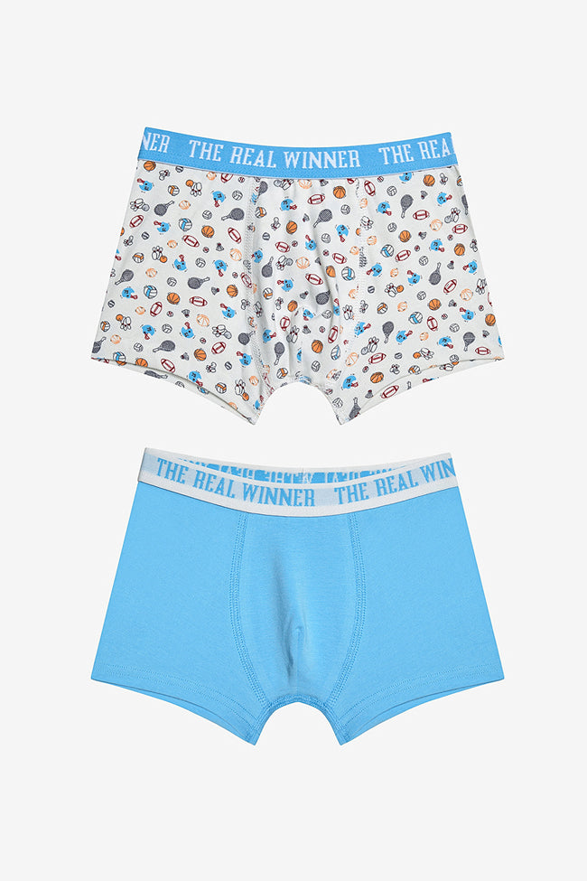 Boy Sporty 2-Pack Multicolored Boxer Hover Image
