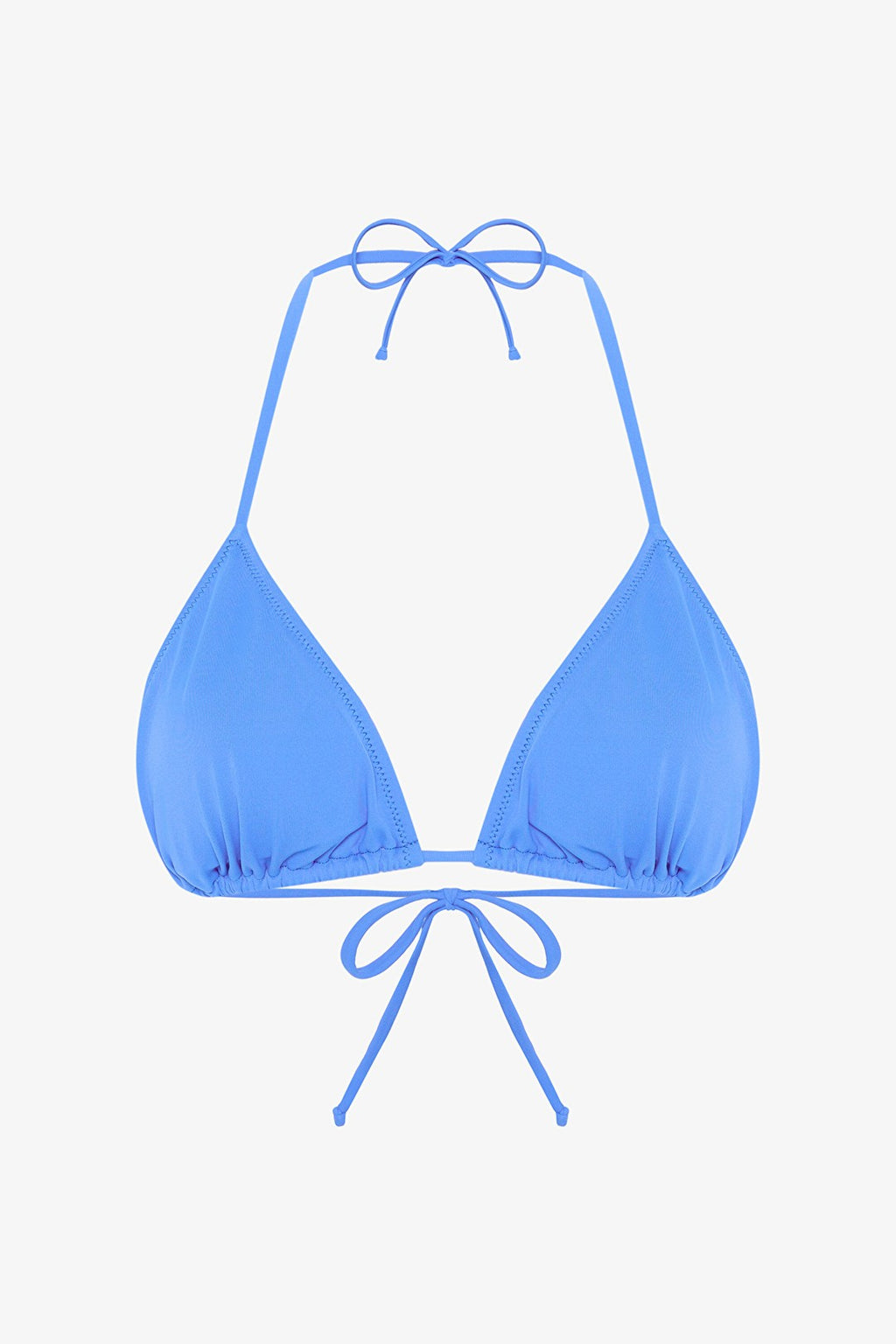 Blue Triangle Bikini Top