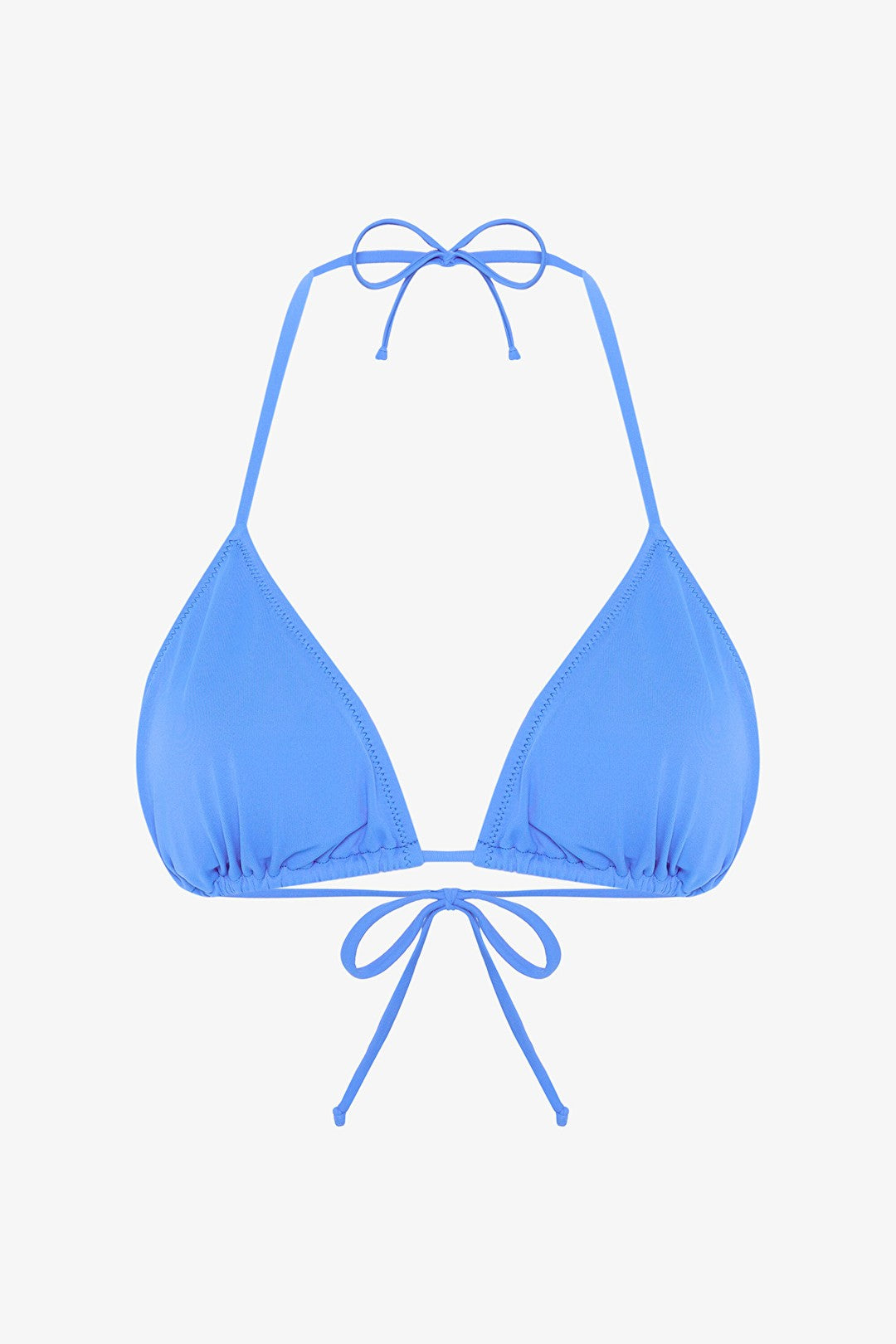 Blue Triangle Bikini Top