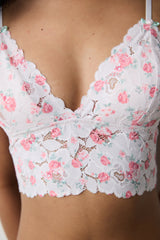 Floral Light Pink Bralette