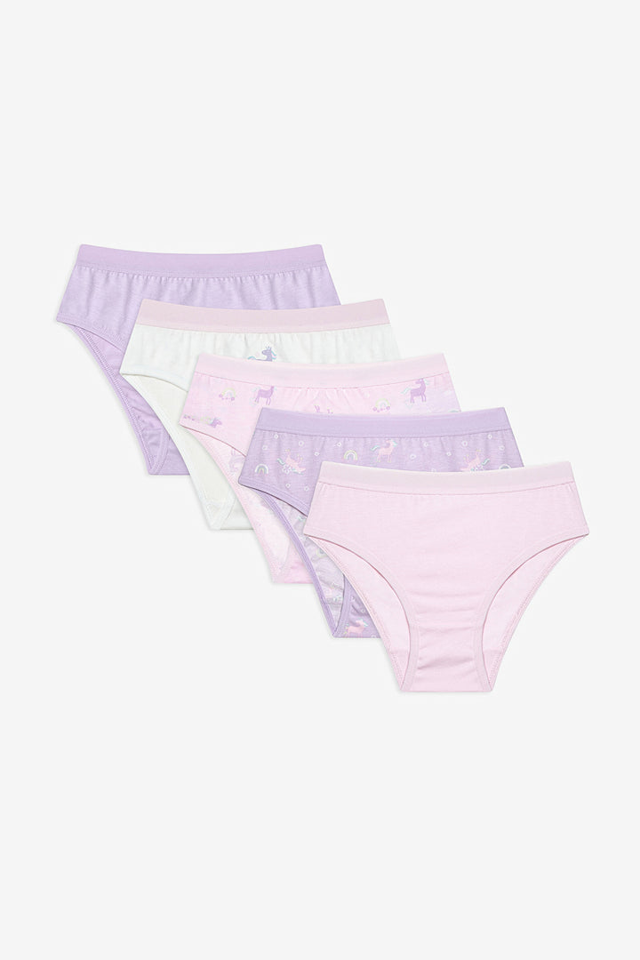 Girl Dreamer Unicorn 5-Pack Multicolored Slip Panties