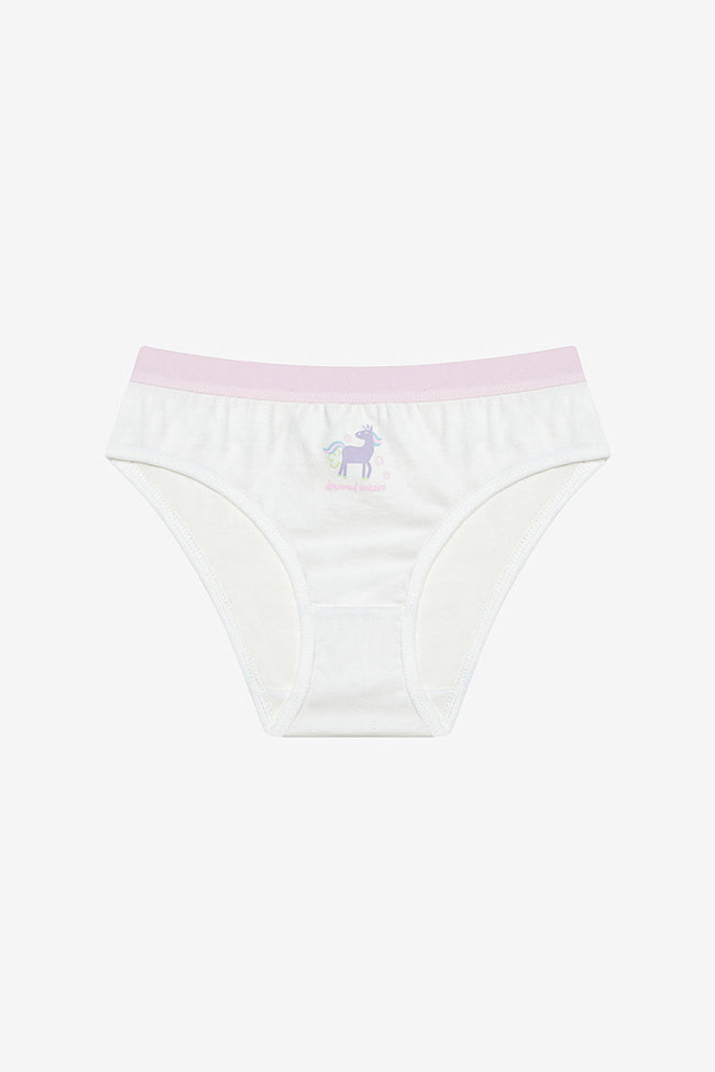 Girl Dreamer Unicorn 5-Pack Multicolored Slip Panties Main Image