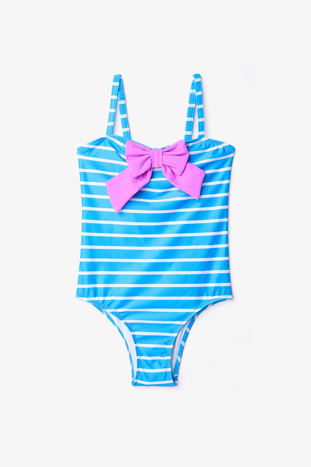 Girl's Marine Bow Tie Multicolored Swimsuit
