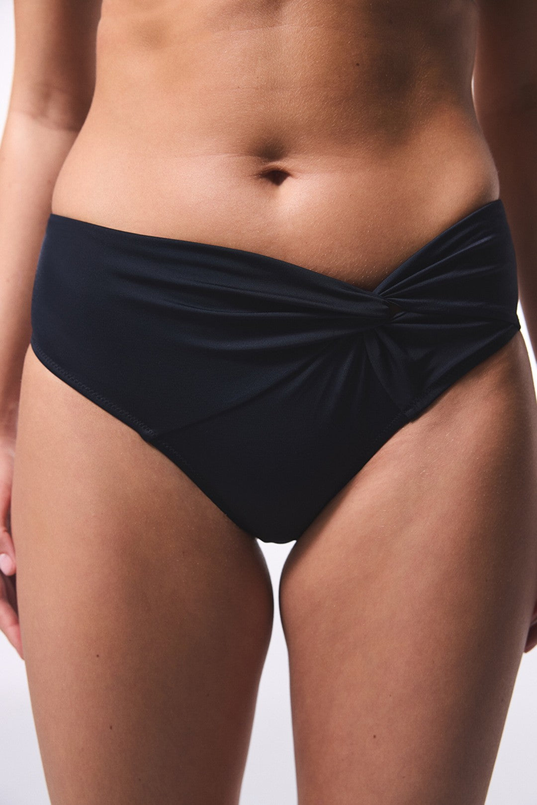 Black New Twist Bikini Bottom
