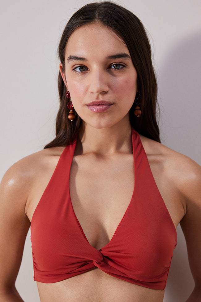 New Triangle Twist Bikini Top Hover Image