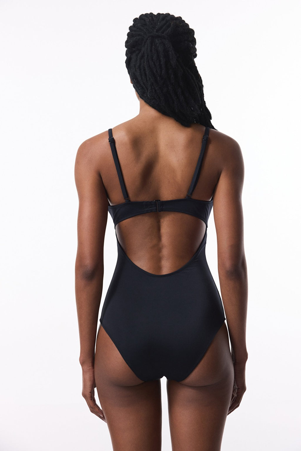 Black Miss Fixed Covered Swimsuit