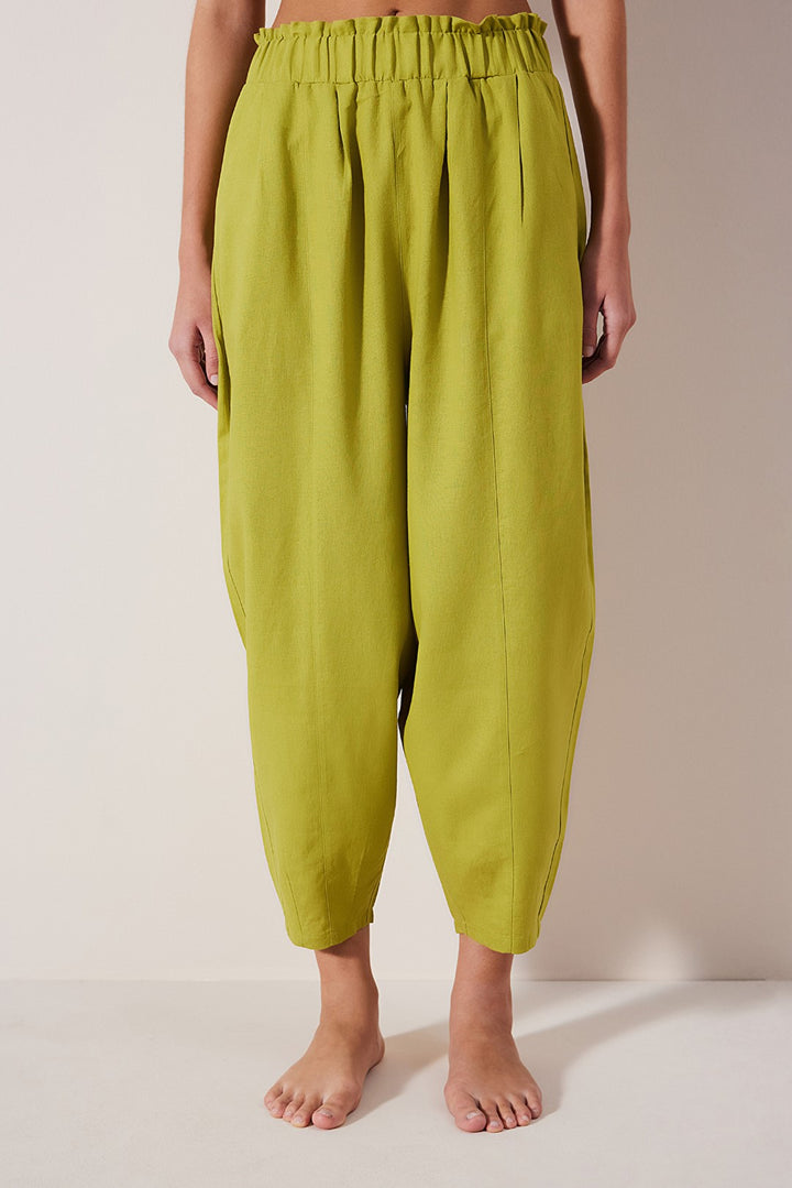 Linen Nomad Green Trousers