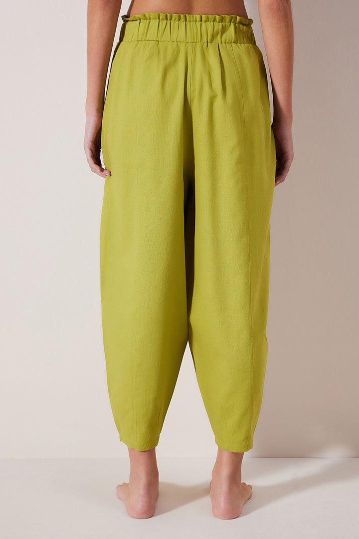 Linen Nomad Green Trousers