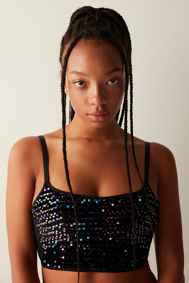 Ila Bandeu Sequin Croplet Main Image