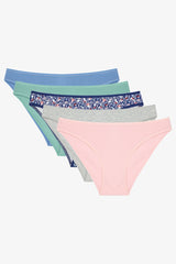 Antique Garden Floral Normal Waist 5-Pack Briefs