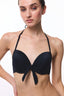 Black Cup Push Up Underwire Bikini Top