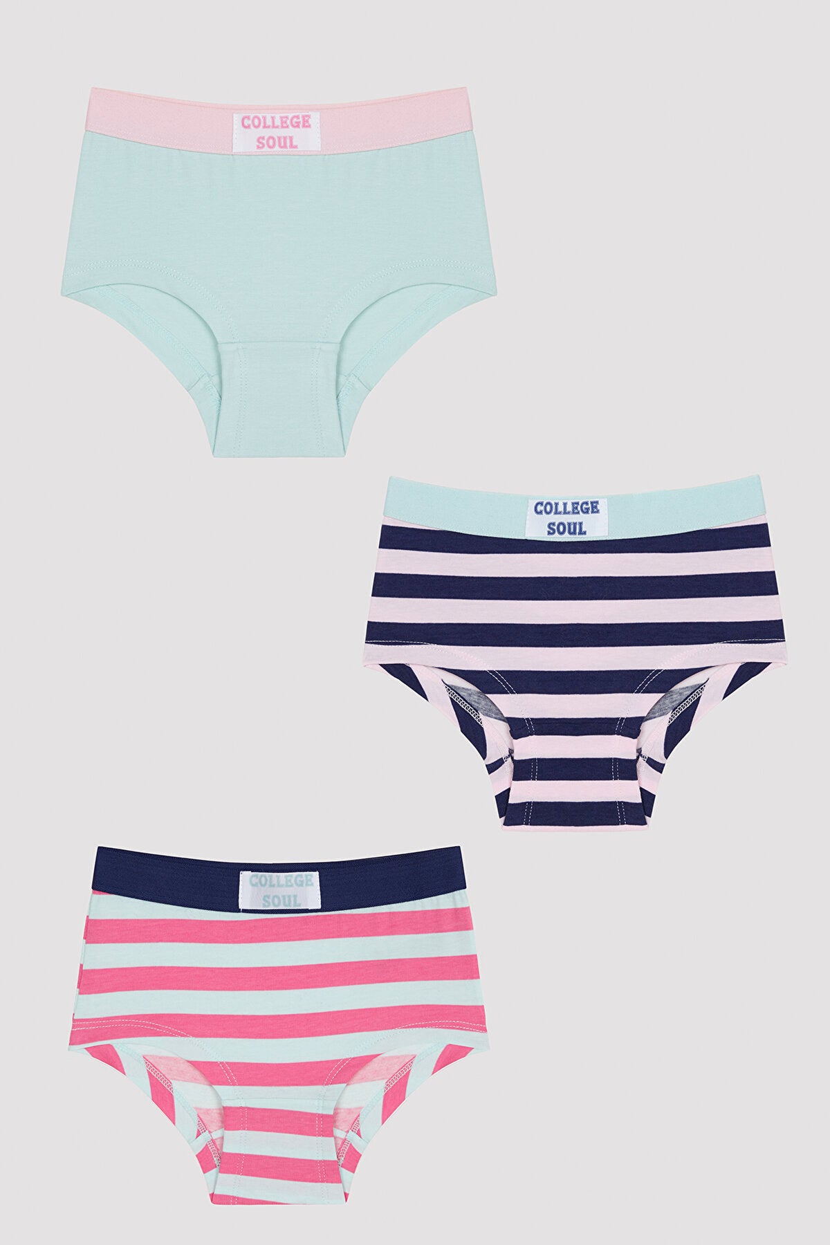 Girls College Soul 3 Pack Hipster