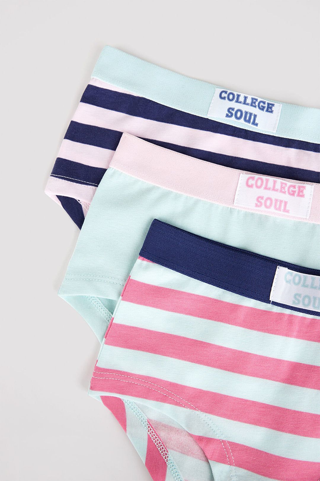Girls College Soul 3 Pack Hipster