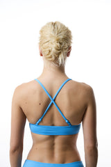 Blue Bubble Bralette Bikini Top