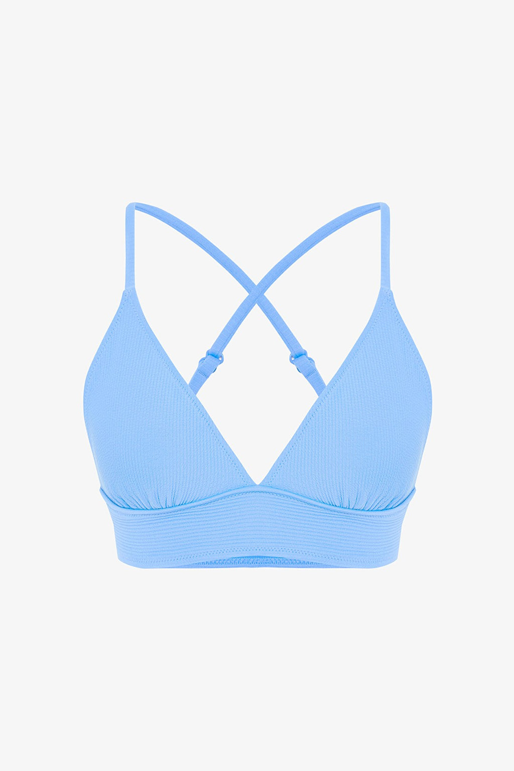Blue Bubble Bralette Bikini Top