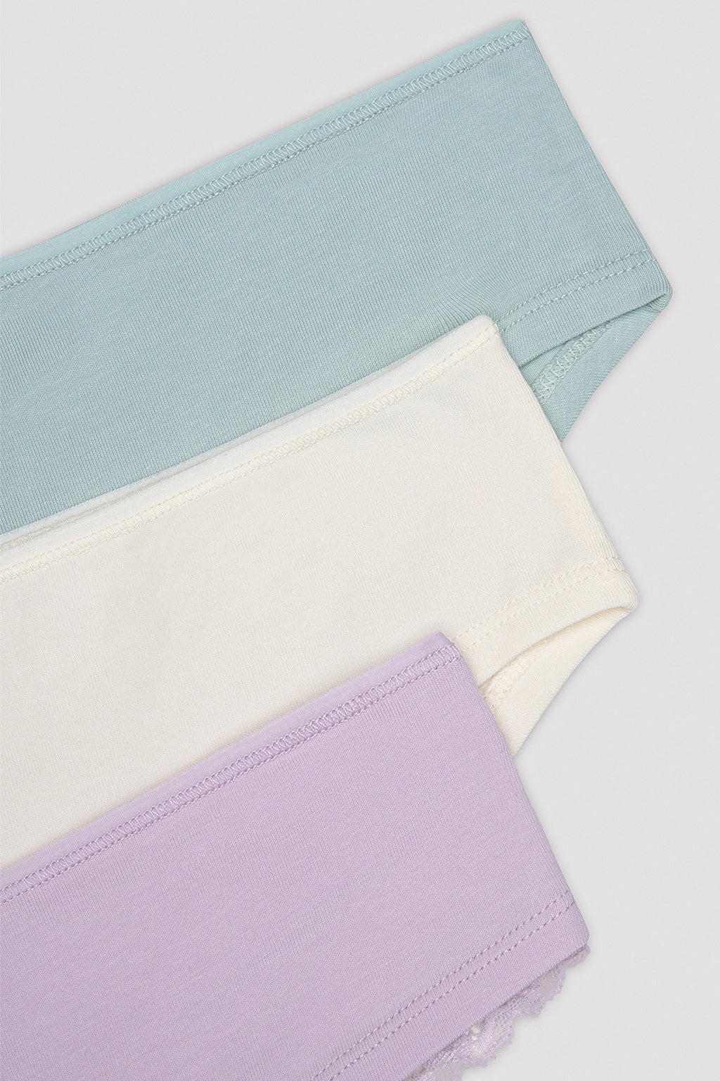 Whisper Lace Detailed 3-Piece Multicolored Hipster Panties