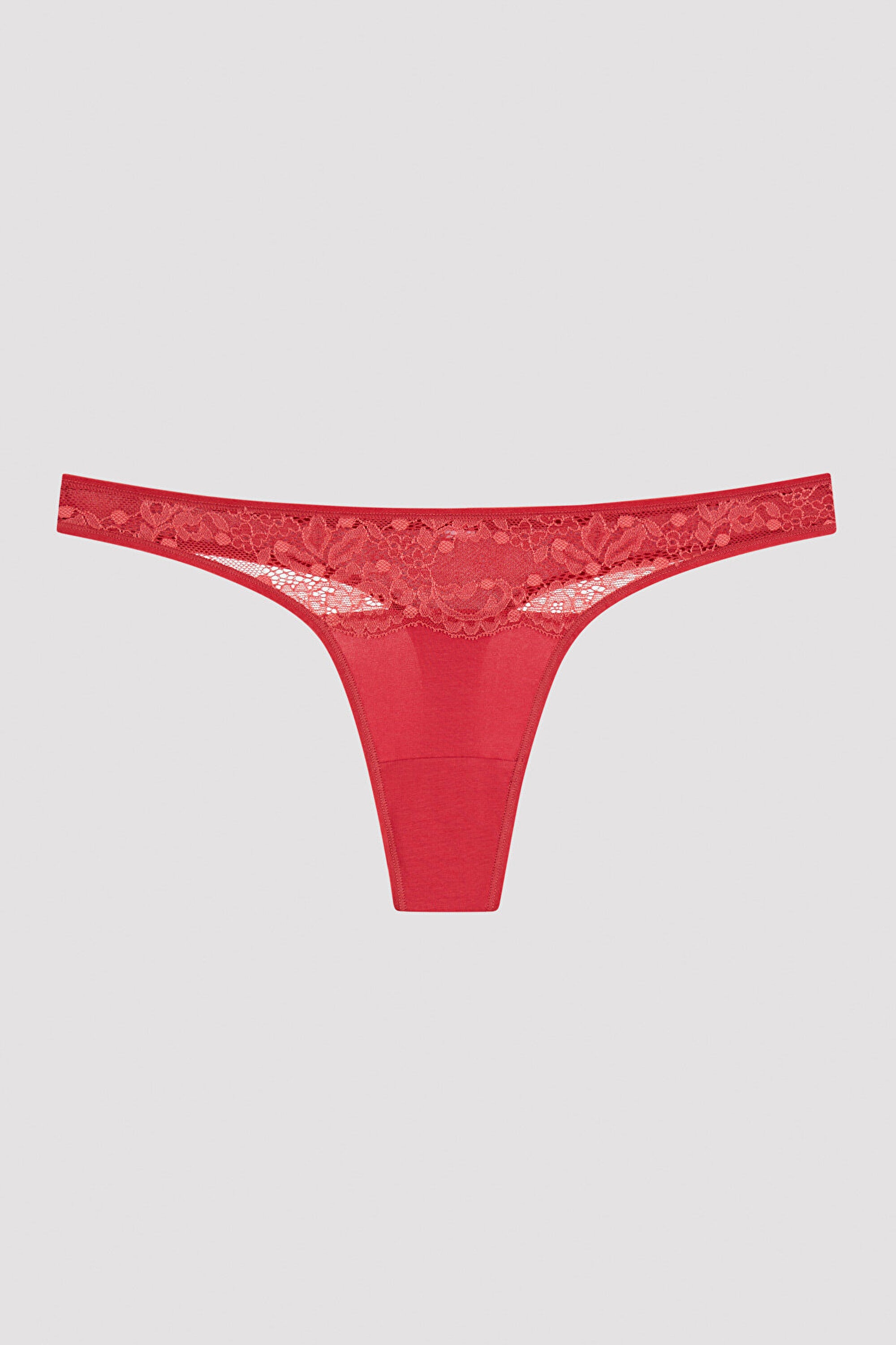 Hot Summer Lacy Detailed 3packed Thong