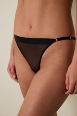 Low Waist Fishnet Brazilian Panties