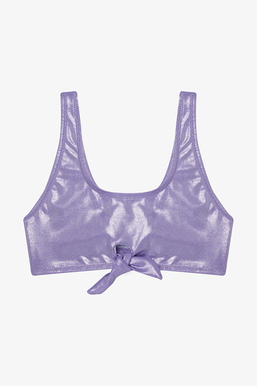Lilac Girls Shiny Halter Neck Bikini Set