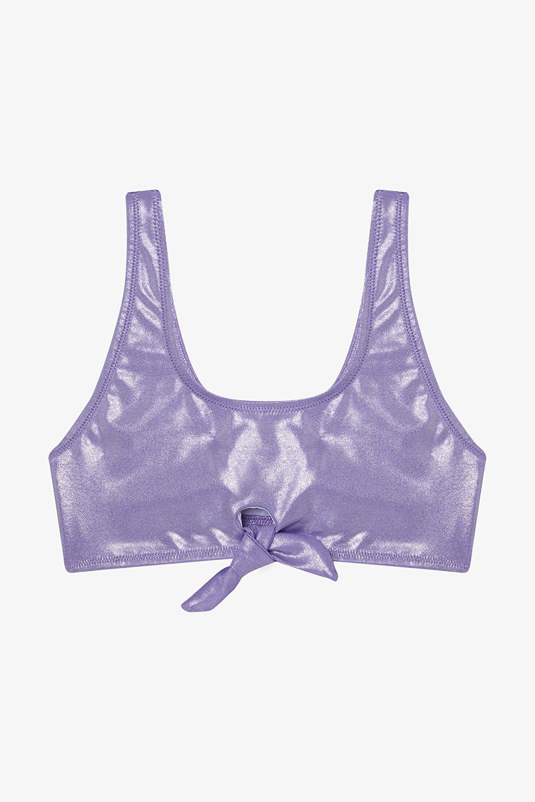 Lilac Girls Shiny Halter Neck Bikini Set